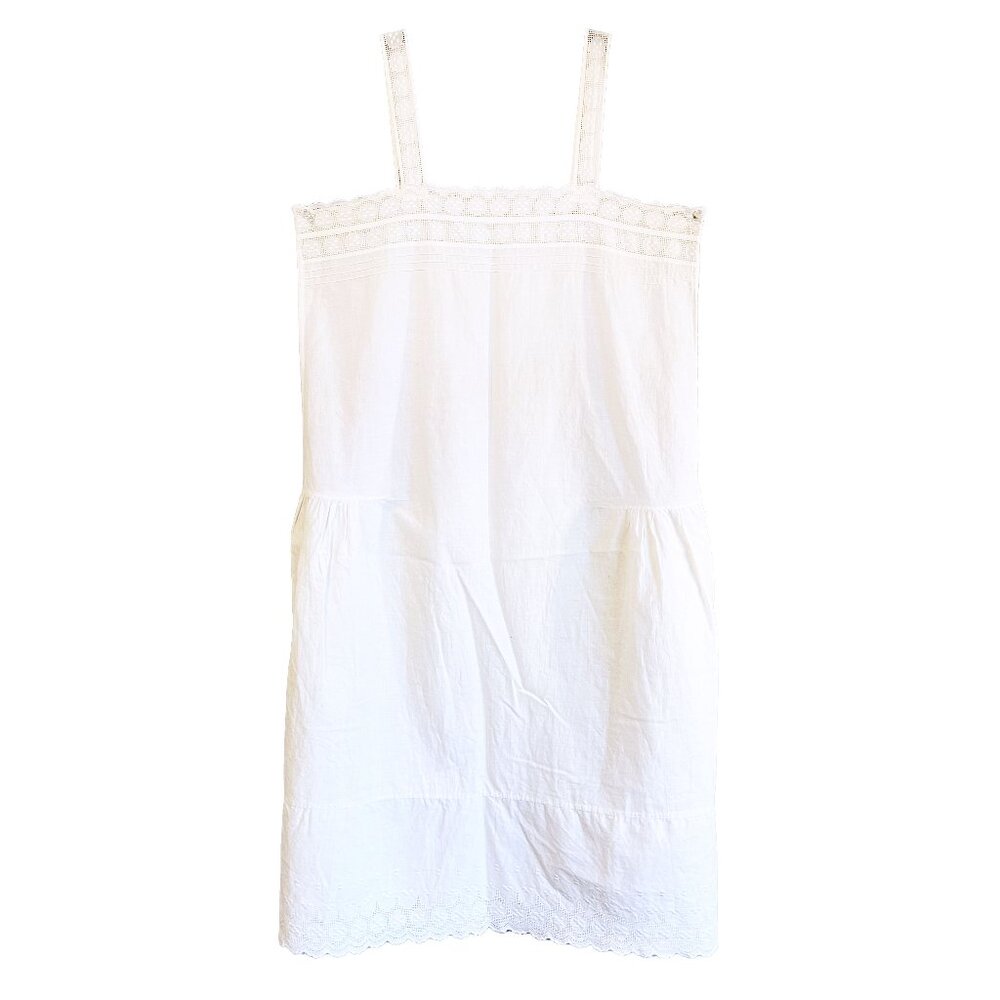 Vintage 1920s, Cotton Nightgown, White